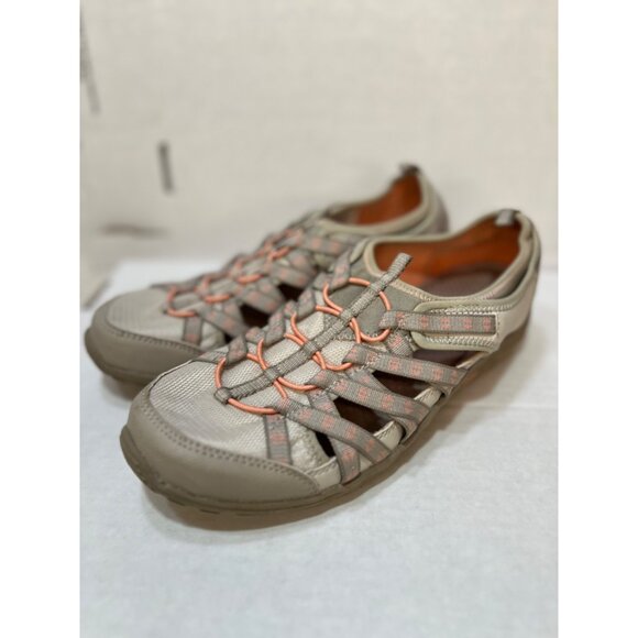 Skechers Womens Memory Foam Reggae fest Dory Athletic Sandals Size 9 Tan & Pink - Picture 7 of 7